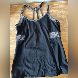 Athleta Prisma Tank Top Womens L‎ with removal cup pads